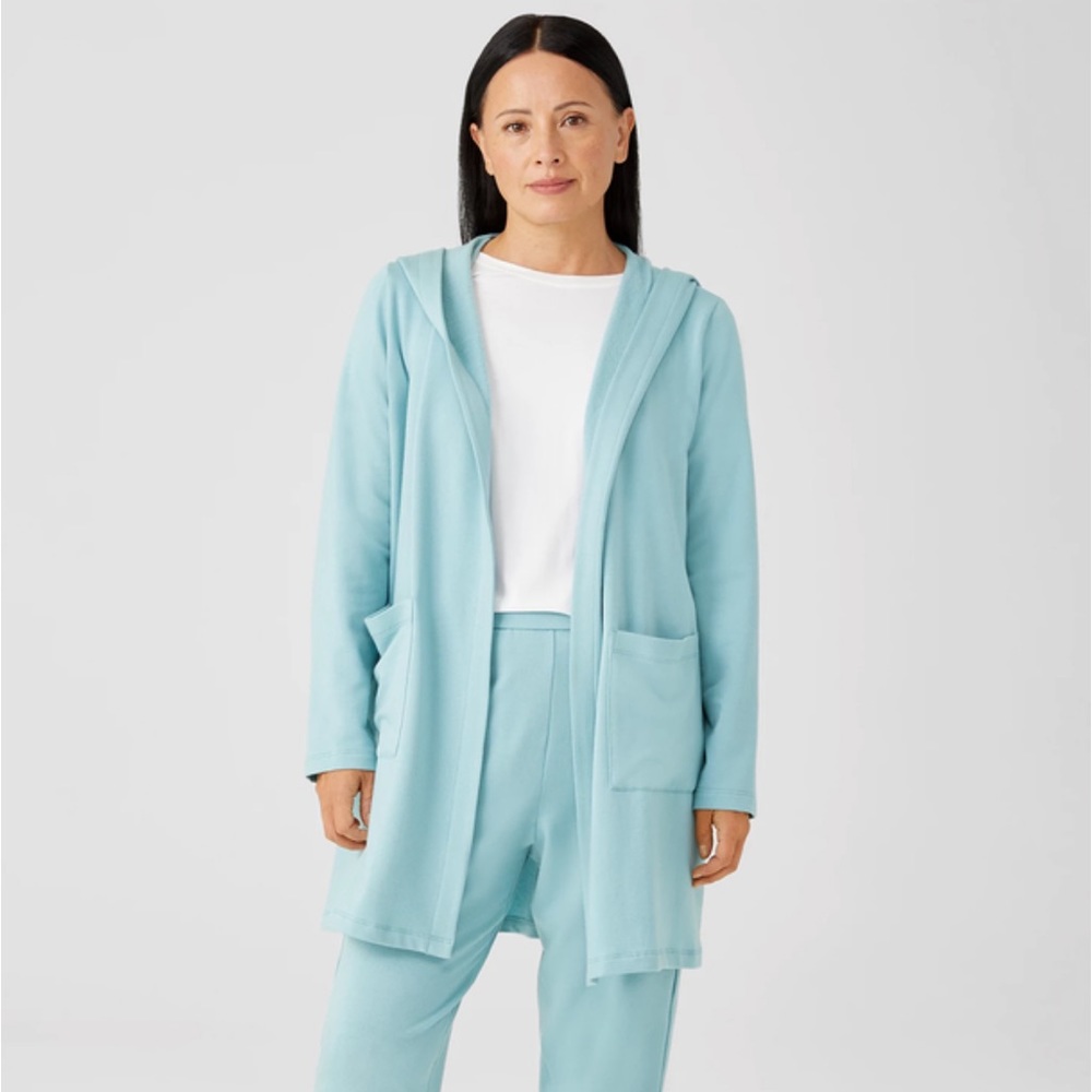 Cozy Brushed Terry Hug Hooded Jacket NWOT